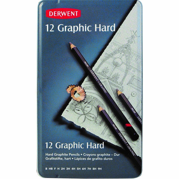 Derwent Graphic Pencil Technical Set Tin 12 R34199 - SuperOffice