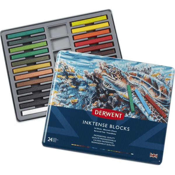 Derwent Inktense Block Assorted Tin 24 Blocks R2300443 - SuperOffice