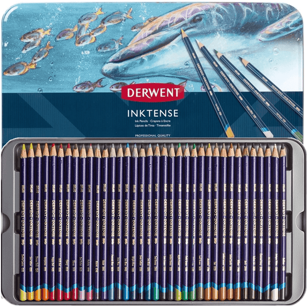 Derwent Inktense Colour Pencils Assorted Tin 36 R2301842 - SuperOffice