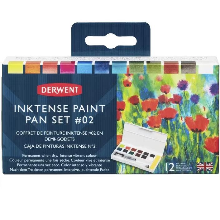 Derwent Inktense Paint Pan Palette Travel Set