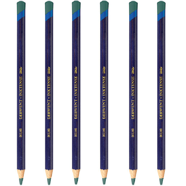Derwent Inktense Pencil Beech Green 1510 Pack 6 2301882 (6 Pack) - SuperOffice