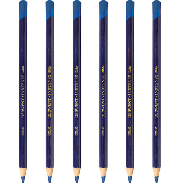 Derwent Inktense Pencil Dark Aquamarine 1210 Pack 6 2301876 (6 Pack) - SuperOffice