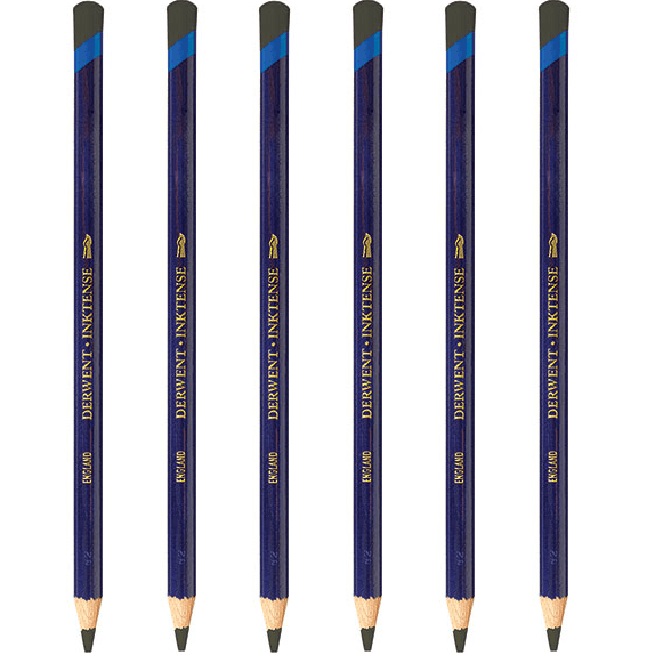 Derwent Inktense Pencil Dark Chocolate 1930 Pack 6 2301894 (6 Pack) - SuperOffice