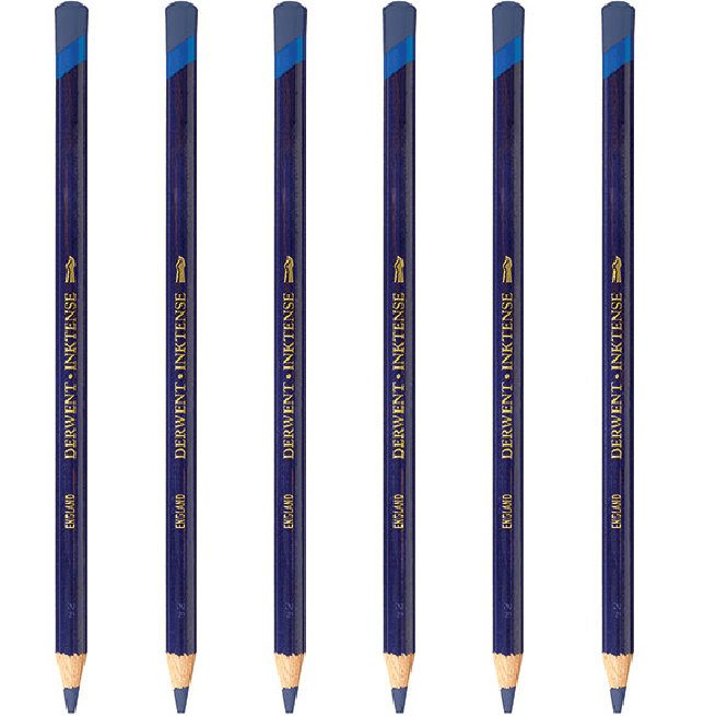 Derwent Inktense Pencil Deep Violet 0760 Pack 6 2301870 (6 Pack) - SuperOffice