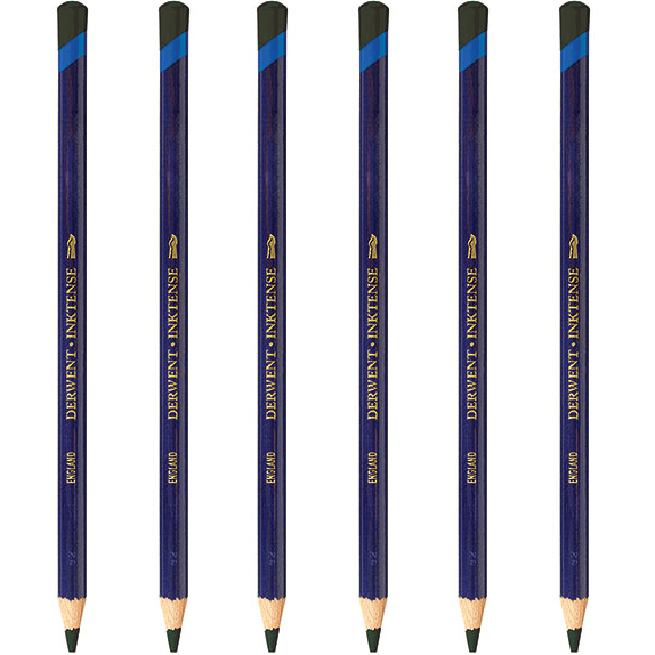 Derwent Inktense Pencil Fern 1560 Pack 6 2301887 (6 Pack) - SuperOffice
