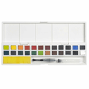 Derwent Inktense Watercolour Paint Pan Assorted Colours Set 24 + Waterbrush 2305545 - SuperOffice