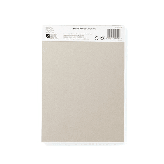Derwent Mixed Toned Paper Pad 120gsm 4 Mid Tone Colours 20 Sheets A4 2306020 - SuperOffice
