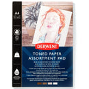 Derwent Mixed Toned Paper Pad 120gsm 4 Mid Tone Colours 20 Sheets A4 5 Pack 2306020 (5 Pack) - SuperOffice