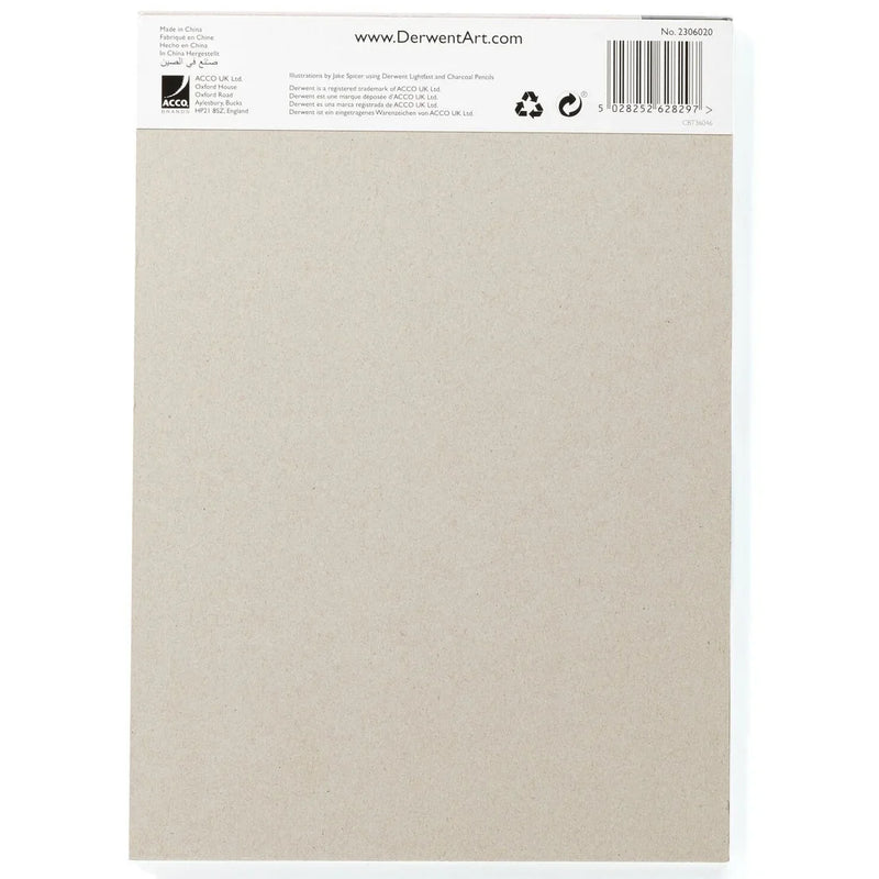 Derwent Mixed Toned Paper Pad 120gsm 4 Mid Tone Colours 20 Sheets A4 5 Pack 2306020 (5 Pack) - SuperOffice