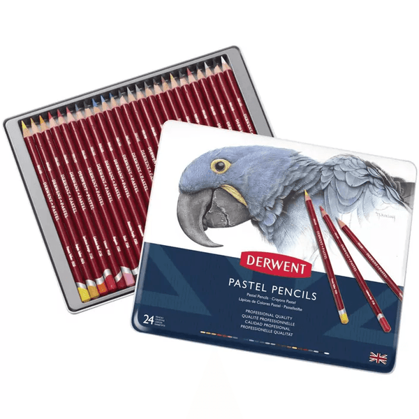 Derwent Pastel Colour Pencil Assorted Tin 24 R32992 - SuperOffice
