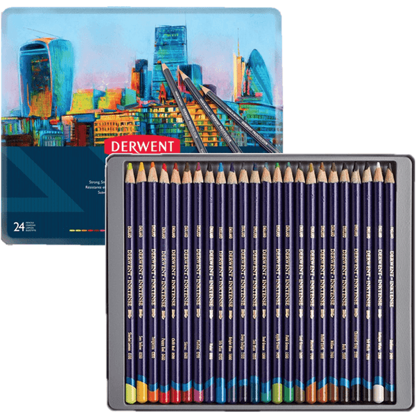 Derwent Procolour Pencil Assorted Tin 24 2302506 - SuperOffice