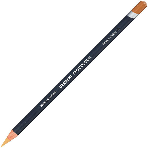 Derwent Procolour Pencil Brown Ochre Pack 6 2302491 - SuperOffice