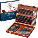 Derwent Sketching Pencils With Wooden Box Pack 48 Set R0700759 - SuperOffice