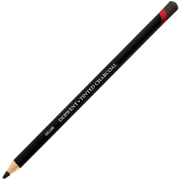 Derwent Tinted Charcoal Pencil Burnt Earth (6 Pack) 2301683 (6 Pack) - SuperOffice
