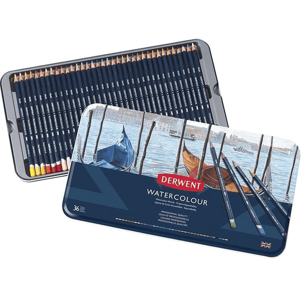 Derwent Watercolour Pencils Tin 36 Professional R32885 - SuperOffice