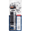 Derwent Watersoluble Sketch Graphitone Pencils Mixed Media Paintbrush Pack 6 700665 - SuperOffice