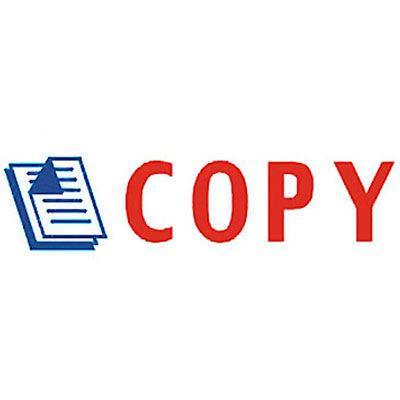 Deskmate Dual Colour Pre-Inked Stamp Copy Blue/Red 0273660 - SuperOffice