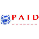 Deskmate Dual Colour Pre-Inked Stamp Paid And Date Blue/Red 0273690 - SuperOffice