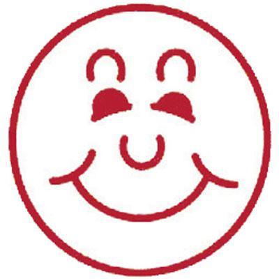 Deskmate Merit Stamp Smiley Face Red 0284780 - SuperOffice