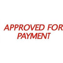 Deskmate Pre-Inked Stamp Appoved For Payment Red 0317100 - SuperOffice