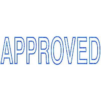 Deskmate Pre-Inked Stamp Approved Blue 0273490 - SuperOffice