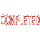 Deskmate Pre-Inked Stamp Completed Red 0273510 - SuperOffice