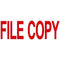 Deskmate Pre-Inked Stamp File Copy Red 0273560 - SuperOffice