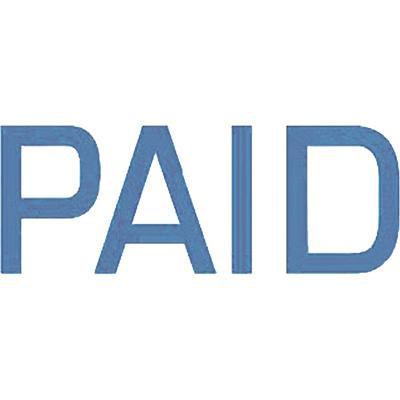 Deskmate Pre-Inked Stamp Paid Blue 0273600 - SuperOffice