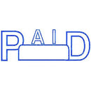 Deskmate Pre-Inked Stamp Paid Date Blue 0273610 - SuperOffice