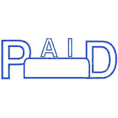 Deskmate Pre-Inked Stamp Paid Date Blue 0273610 - SuperOffice