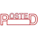 Deskmate Pre-Inked Stamp Posted Red 0273620 - SuperOffice
