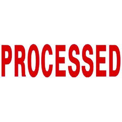 Deskmate Pre-Inked Stamp Processed Red 0273480 - SuperOffice