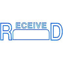 Deskmate Pre-Inked Stamp Received Date Blue 0273630 - SuperOffice