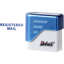 Deskmate Pre-Inked Stamp Register Mail Blue 49592 - SuperOffice