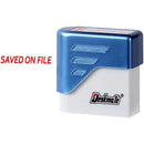 Deskmate Pre-Inked Stamp Saved On File Red 49589 - SuperOffice