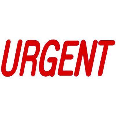 Deskmate Pre-Inked Stamp Urgent Red 0273650 - SuperOffice