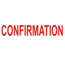 Deskmate Red Pre-Inked Stamp CONFIRMATION 0317130 - SuperOffice