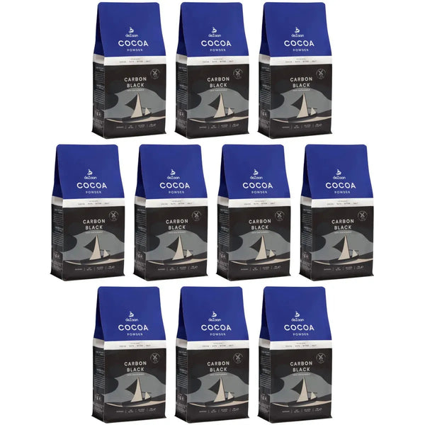 deZaan Carbon Black Cocoa Powder 1kg 10 Pack Bulk OLAMCB - SuperOffice