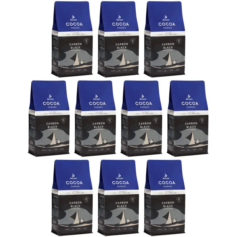 deZaan Carbon Black Cocoa Powder 1kg 10 Pack Bulk OLAMCB - SuperOffice