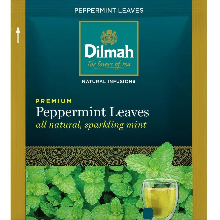 Dilmah Premium Peppermint Individually Wrapped Tea Bags Envelope Packs ...