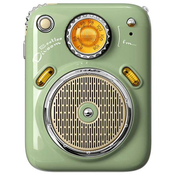 Divoom Beetle FM Radio Bluetooth Portable Speaker Green Beetle-Green - SuperOffice