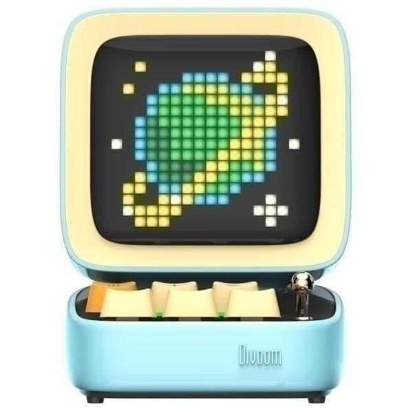 Divoom Ditoo Pro Retro Pixel Art Bluetooth Speaker Blue | SuperOffice