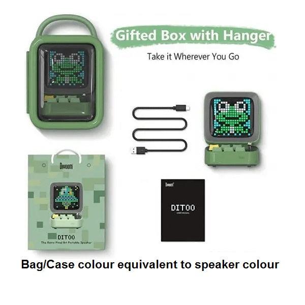 Divoom Ditoo Pro Retro Pixel Art Bluetooth Speaker 15 Watt Green 90100058208 - SuperOffice