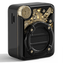 Divoom Espresso Bluetooth Speaker Radio Mini Portable Black Gold 90100058140 - SuperOffice
