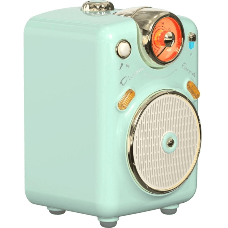 Divoom Fairy-Ok Bluetooth Speaker with Microphone Retro Style Green 90100058193 (FairyOK Green) - SuperOffice