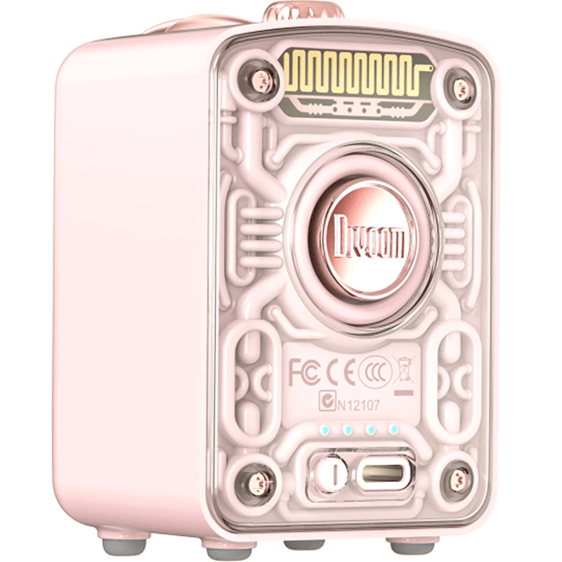 Divoom Fairy-Ok Bluetooth Speaker with Microphone Retro Style Pink 90100058192 (FairyOK Pink) - SuperOffice