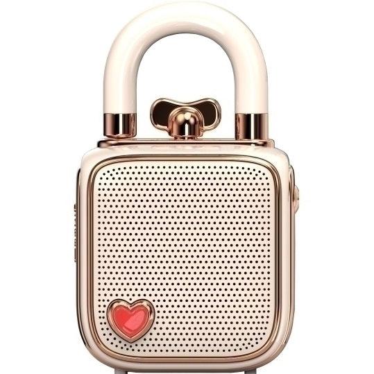 Divoom LoveLock Portable Speaker Mini Bluetooth Small Pink 90100058212 - SuperOffice