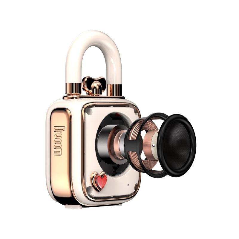 Divoom LoveLock Portable Speaker Mini Bluetooth Small Pink 90100058212 - SuperOffice