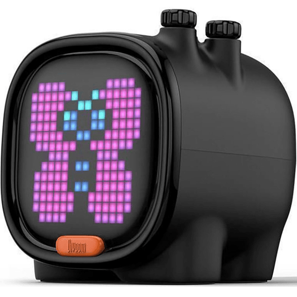 Divoom Timoo Bluetooth Speaker LED Pixel Display Alarm Clock Black Timoo-Black - SuperOffice
