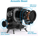 Divoom Tivoo Max Pixel Art LED Display Bluetooth Speaker Black 90100058102 - SuperOffice